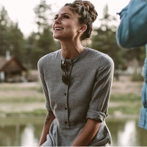 Taylor Stitch Juniper Dress in Charcoal Grey - Picture 1 of 15